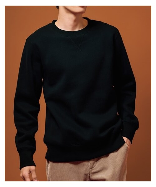 nissen（ニッセン）の「裏起毛クルーネックトレーナー（スウェット・メンズ・杢ライトグレー/杢グレー/ダークグリーン/ネイビー/黒・M/L/LL/3L/4L/5L/6L/8L/10L）」の11枚目の写真