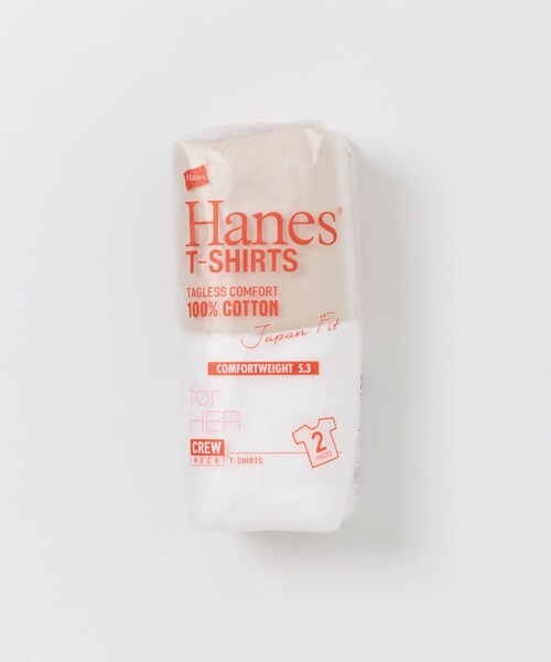 URBAN RESEARCH（アーバンリサーチ）の「HANES　2P クルーネックTシャツ（Tシャツ/カットソー・レディース・BEG/WHT/ASSORT・M）」の14枚目の写真