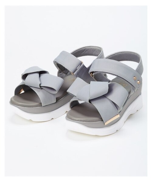 nissen（ニッセン）の「【ゆったり幅広】リボンモチーフスポーツサンダル（低反発中敷）（ワイズ４Ｅ）（サンダル・メンズ・黒/ベージュ/ストライプ/アイスグレー/デニムブルー・M=23.0~23.5cm/4E/L=24.0~24.5cm/4E/LL=25.0~25.5cm/4E/3L=26.0~26.5cm/4E）」の12枚目の写真