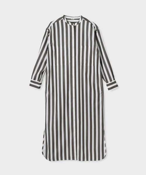 ROPE'(ロペ)の「【drawell(ドロウェル)】MAXI SHIRT DRESS|ワンピース(シャツワンピース・レディース・ダークブラウン/ネイビー・F)」の3枚目の写真