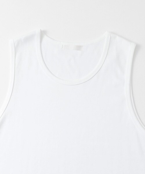 SENSE OF PLACE by URBAN RESEARCH（センスオブプレイスバイアーバンリサーチ）の「コットンスムースタンクトップ（タンクトップ・メンズ・BLACK/WHITE/BEIGE・M/L）」の9枚目の写真