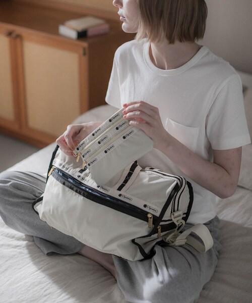 URBAN RESEARCH（アーバンリサーチ）の「『別注』LeSportsac×URBAN RESEARCH　3ZIP COSMETIC（ネクタイ・レディース・BLACK/B BEIGE・-）」の11枚目の写真