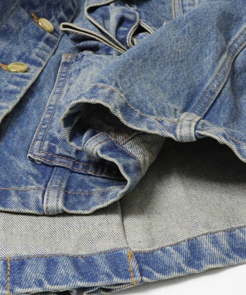 URBAN RESEARCH(アーバンリサーチ)の「GANNI TINT RIGID DENIM BOW JACKET(デニムジャケット・レディース・MID BLUE・36/38)」の7枚目の写真