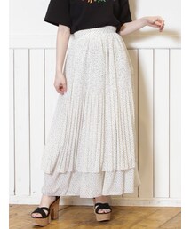 dazzlin | ドットメローシフォンスカート(スカート)