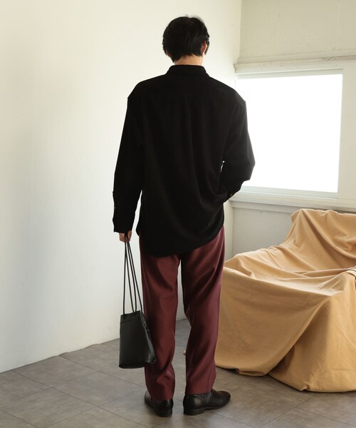 SENSE OF PLACE by URBAN RESEARCH（センスオブプレイスバイアーバンリサーチ）の「コーデュロイルーズシャツ（シャツ/ブラウス・メンズ・IVORY/BLACK/BLUE/L.KHAKI・M/L）」の22枚目の写真