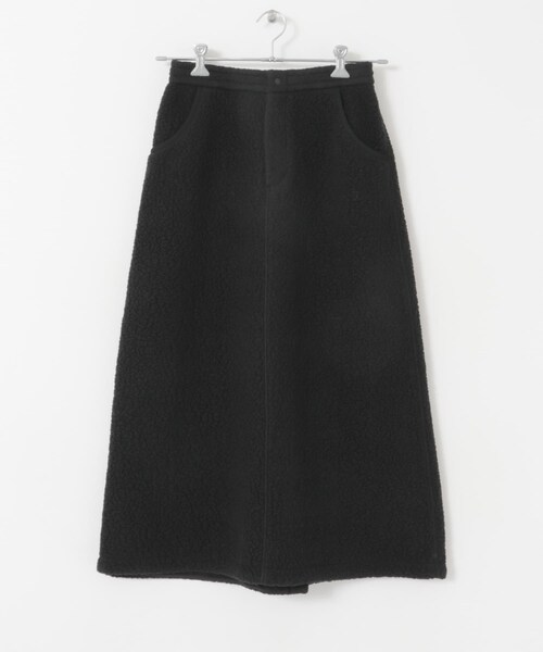 URBAN RESEARCH DOORS（アーバンリサーチドアーズ）の「『別注』Snow Peak Apparel×DOORS　ThermalBoa FleeceSkirt（スカート・レディース・グレー/ブラック・FREE）」の14枚目の写真