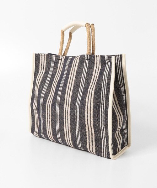 KBF（ケイビーエフ）の「スクエアヘンプBAG（トートバッグ・レディース・IVORY/BLACK・One）」の8枚目の写真