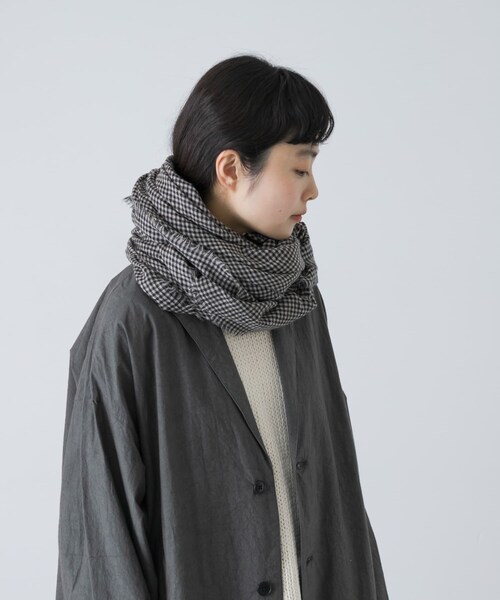 かぐれ（カグレ）の「チェックスクエアストール（ストール/ショール・レディース・CHECK S/CHECK M・Free）」の13枚目の写真