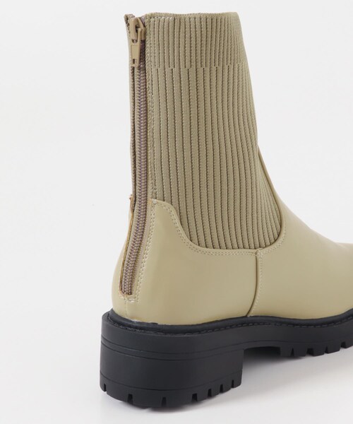 URBAN RESEARCH DOORS（アーバンリサーチドアーズ）の「ニットドッキングブーツ（ブーツ・レディース・BEIGE/BLACK・36/37/38）」の22枚目の写真