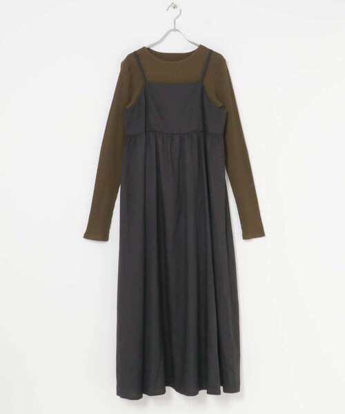 ITEMS URBANRESEARCH(アイテムズ アーバンリサーチ)の「インナーセットキャミワンピース(ワンピース・レディース・GRY×BLK/BEG×BRN/BRN×BLK・FREE)」の18枚目の写真