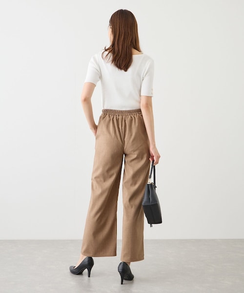 Jayro(ジャイロ)の「リネンライクストレートパンツ(スラックス・レディース・ブラック/チャコール/ブラウン・F)」の22枚目の写真