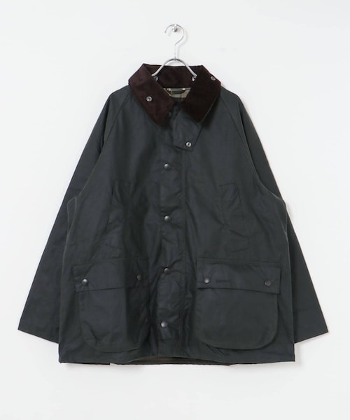 URBAN RESEARCH(アーバンリサーチ)の「Barbour OS BEDALE WAX JACKET(テーラードジャケット・メンズ・SAGE/BLACK・36/38/40)」の2枚目の写真