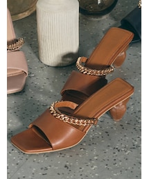 RESEXXY | スクエアチェーンデザインサンダル(サンダル)