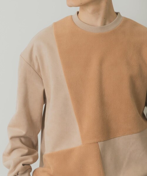 ITEMS URBANRESEARCH(アイテムズ アーバンリサーチ)の「裏フリースF.S.クレイジープルオーバー(その他トップス・メンズ・L.BEG/MOC/OLV/BLK・M/L)」の2枚目の写真