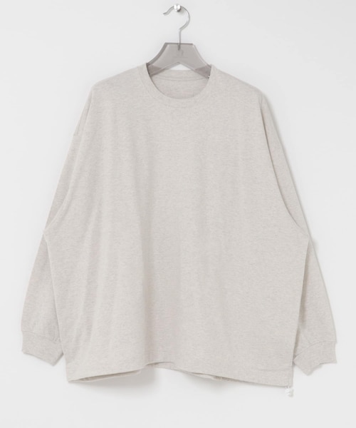 URBAN RESEARCH（アーバンリサーチ）の「dDdDdDd　BIG DRAWSTRING LONG-SLEEVE T-SHIRTS（Tシャツ/カットソー・メンズ・WHITE/BLACK/NAVY/M.GRAY・S/M/L/XL/XXL）」の3枚目の写真
