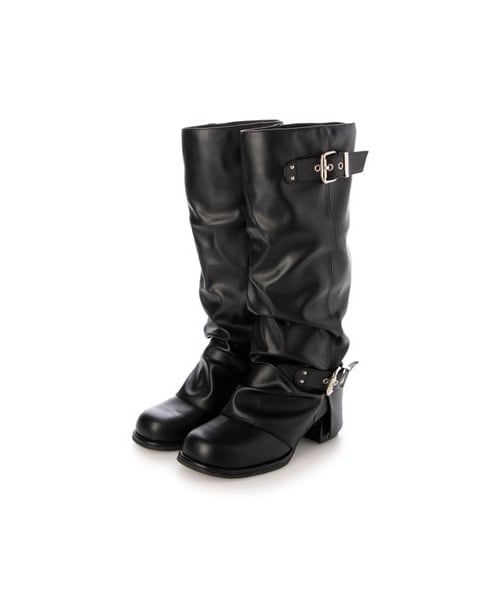 EVOL（イーボル）の「【EVOL/イーボル】 【S-LLサイズ展開・ふかふか】カバーエンジニアロングブーツ IZ5878  （ブーツ・レディース・BL/BR・L/24-24.5cm/LL/25-25.5cm/M/23-23.5cm/S/22-22.5cm）」の3枚目の写真