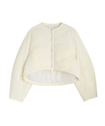 ELENDEEK | SHORT PADDING JK(ノーカラージャケット)