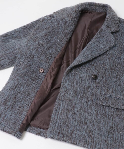 KBF（ケイビーエフ）の「シャギーテーラードジャケット（テーラードジャケット・レディース・CHARCOAL/BLUE MIX/MOCHA・One）」の15枚目の写真