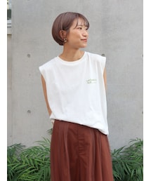 Ungrid | カラーエンブロイダリータンクトップ(タンクトップ)