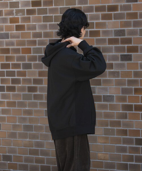 EKAL（エカル）の「QUICK DRY ハーフジップフーディー（スウェット・メンズ・グレー/ブラック・M/L）」の18枚目の写真