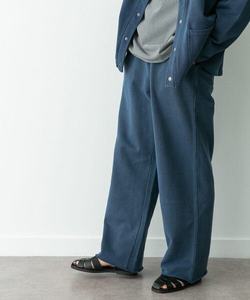 URBAN RESEARCH Sonny Label（アーバンリサーチサニーレーベル）の「スウェットワイドイージーパンツ（スウェットパンツ・メンズ・チャコール/ネイビー・M/L）」の20枚目の写真