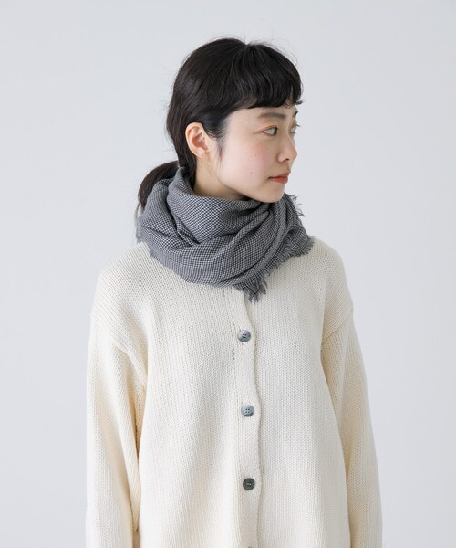 かぐれ（カグレ）の「チェックスクエアストール（ストール/ショール・レディース・CHECK S/CHECK M・Free）」の4枚目の写真