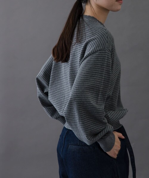 URBAN RESEARCH DOORS(アーバンリサーチドアーズ)の「FORK&SPOON ボーダークルーネックニット(ニット/セーター・レディース・IVOxNVY/GRYxNVY/BRNxBLU・1)」の15枚目の写真