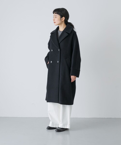 かぐれ（カグレ）の「TICCA　テントコート（テーラードジャケット・レディース・BLACK/CHACOAL/MOCHA・Free）」の6枚目の写真