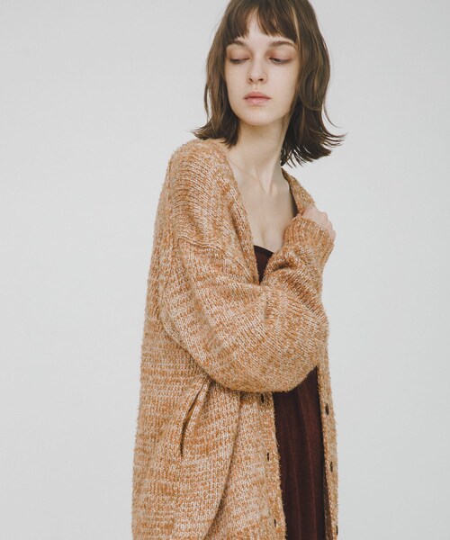 LAATO（ラート）の「mix loose cardigan（カーディガン/ボレロ・レディース・チョコレートミックス/カプチーノミックス・FREE）」の19枚目の写真