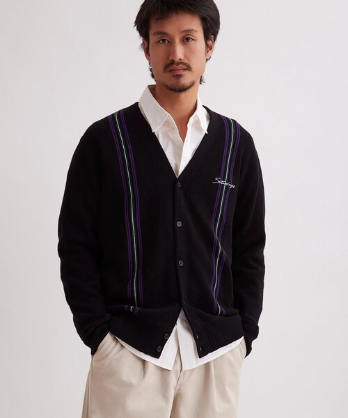 Saturdays NYC(サタデーズ ニューヨークシティ )の「MICHAEL HIGH GUAGE KNIT CARDIGAN(カーディガン/ボレロ・レディース・サックス/ブラック・XL/L/S/M)」の17枚目の写真
