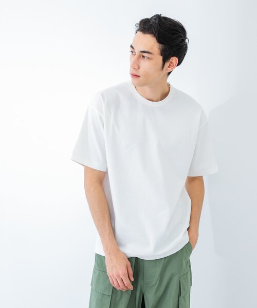 URBAN RESEARCH(アーバンリサーチ)の「接触冷感スムージーTシャツ(Tシャツ/カットソー・メンズ・WHITE/BLACK/NAVY/S.BLUE/TAUPE・S/M/L/XL)」の13枚目の写真