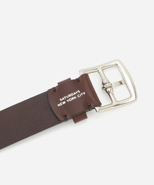 Saturdays NYC(サタデーズ ニューヨークシティ )の「GENUINE LEATHER BELT(ベルト・メンズ・ブラック/ダークブラウン・L/M)」の17枚目の写真