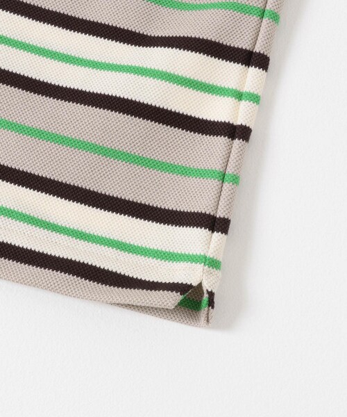 URBAN RESEARCH DOORS(アーバンリサーチドアーズ)の「Scye STRIPEDCOTTONSHIRTS(ポロシャツ・レディース・グリーンST/パープルST・38)」の6枚目の写真