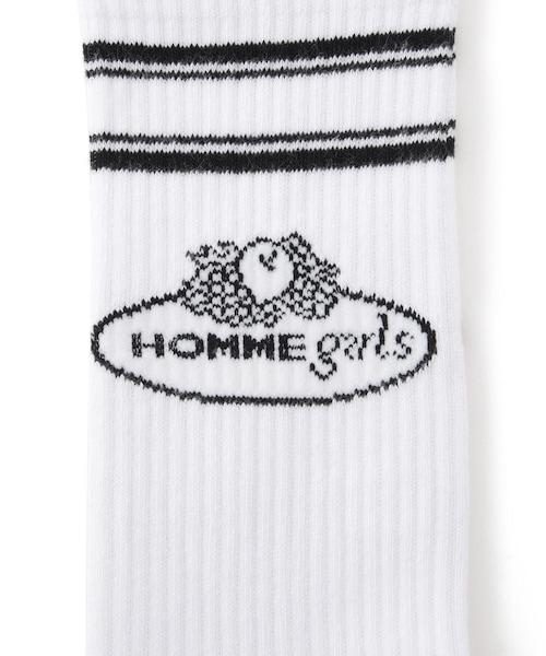 ADAM ET ROPE'（アダムエロペ）の「【HOMME girls×FRUIT OF THE LOOM】Crew Socks (3-Pack)（ソックス/靴下・レディース・ホワイト・F）」の5枚目の写真