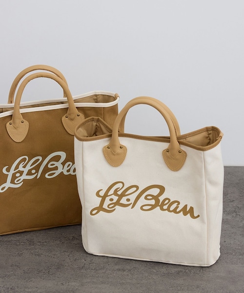 ADAM ET ROPE'(アダムエロペ)の「【J'aDoRe・店舗限定】【L.L.Bean for SALON(エル・エル・ビーン)】別注スクエアトートバッグ(トートバッグ・レディース・キナリ/ベージュ系・F)」の13枚目の写真