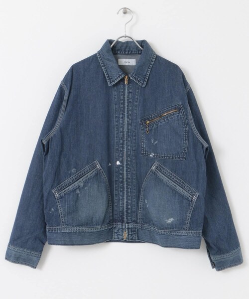URBAN RESEARCH DOORS（アーバンリサーチドアーズ）の「marka　DENIM WORK JACKET（デニムジャケット・メンズ・UsedWashed・2/3）」の3枚目の写真