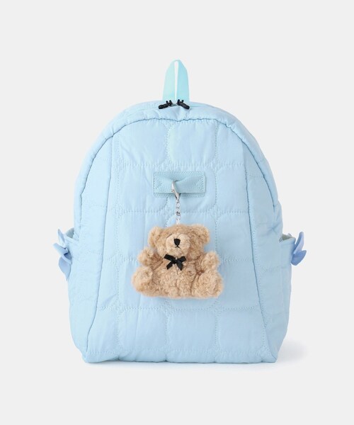 ROPE' PICNIC(ロペピクニック)の「【KIDS/キッズ】くまマスコット付キルティングリュック(バックパック/リュック・キッズ・キナリ/サックス・S)」の9枚目の写真