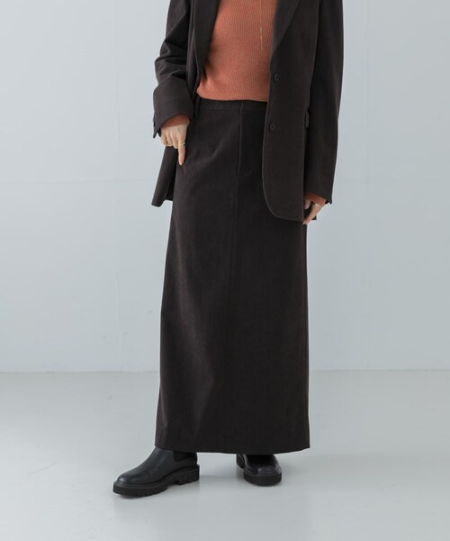URBAN RESEARCH(アーバンリサーチ)の「トリコットコーデュロイスカート(スカート・レディース・BROWN/OFF WHITE・36/38)」の21枚目の写真