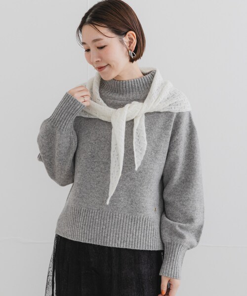 URBAN RESEARCH ROSSO（アーバンリサーチロッソ）の「F by ROSSO　ハミルトンハイネックニット（ニット/セーター・レディース・L/GREIGE/GRAY/D/CHERRY/BLUE・FREE）」の7枚目の写真