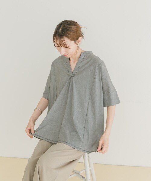 ITEMS URBANRESEARCH（アイテムズ アーバンリサーチ）の「フハクライクスキッパープルオーバー（Tシャツ/カットソー・レディース・BLU/BLK/WHT・FREE）」の14枚目の写真