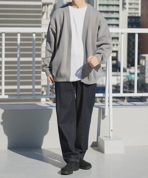 ITEMS URBANRESEARCH（アイテムズ アーバンリサーチ）の「『洗濯可/抗菌/防臭/UVカット』高機能リブニットカーディガン+インナー セット（ニット/セーター・メンズ・BLK/BLU/BEG/GRY・M/L）」の18枚目の写真