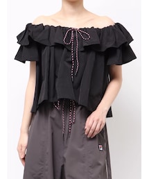 LAGUNAMOON | 【FILA別注】フリルオフショルブラウス(シャツ/ブラウス)