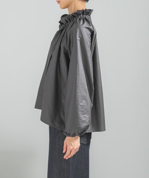 URBAN RESEARCH ROSSO（アーバンリサーチロッソ）の「フリルネックシャツブラウス（シャツ/ブラウス・レディース・WHITE/L/PURPLE/CHARCOAL・Free）」の21枚目の写真