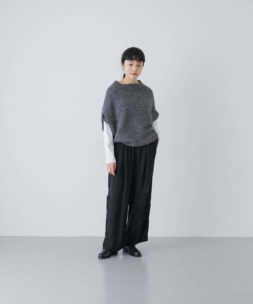 かぐれ（カグレ）の「キュプラウォッシュドパンツ（その他パンツ・レディース・BLACK・Free）」の7枚目の写真