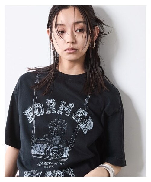 nissen（ニッセン）の「綿100％ピグメント染グラフィックプリントTシャツ＜大きいサイズ有＞シックスタイル（Tシャツ/カットソー・レディース・ネイビー/墨黒・6L/8L/10L）」の3枚目の写真