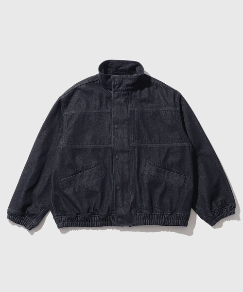 ADAM ET ROPE'(アダムエロペ)の「13oz デニムボマーブルゾン / ADAM ET ROPE' JEANS(ブルゾン・メンズ・ブラック系/ネイビー・L/M)」の14枚目の写真