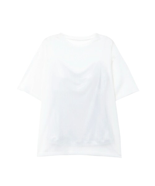 ELENDEEK（エレンディーク）の「SHINY CAMI SET SHEER CS（Tシャツ/カットソー・レディース・オフホワイト/グレー/ブラック/アイスブルー・F）」の7枚目の写真