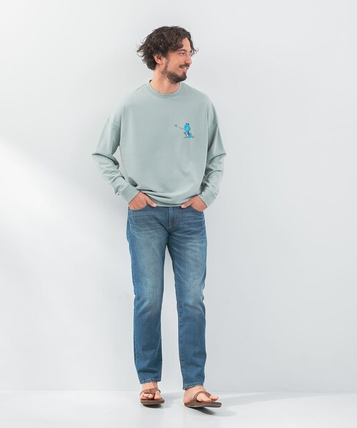 URBAN RESEARCH Sonny Label（アーバンリサーチサニーレーベル）の「OOPS×RYUAMBEコラボスウェット（スウェット・メンズ・サックス/ブラック/ミント・M/L/XL）」の20枚目の写真