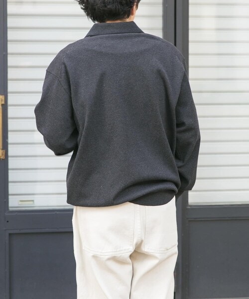 URBAN RESEARCH DOORS（アーバンリサーチドアーズ）の「FORK&SPOON　ニットポロカーディガン（カーディガン/ボレロ・メンズ・CCLｘGRY/GRYｘOFF・4/5）」の6枚目の写真