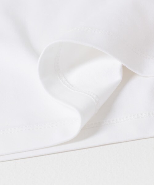 ITEMS URBANRESEARCH（アイテムズ アーバンリサーチ）の「Fine Cotton クルーネック カットソー（Tシャツ/カットソー・メンズ・WHT/BLK・M/L）」の16枚目の写真